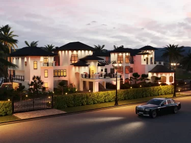 Exterior Plan View Evening View Of Hotel At Indian Beach