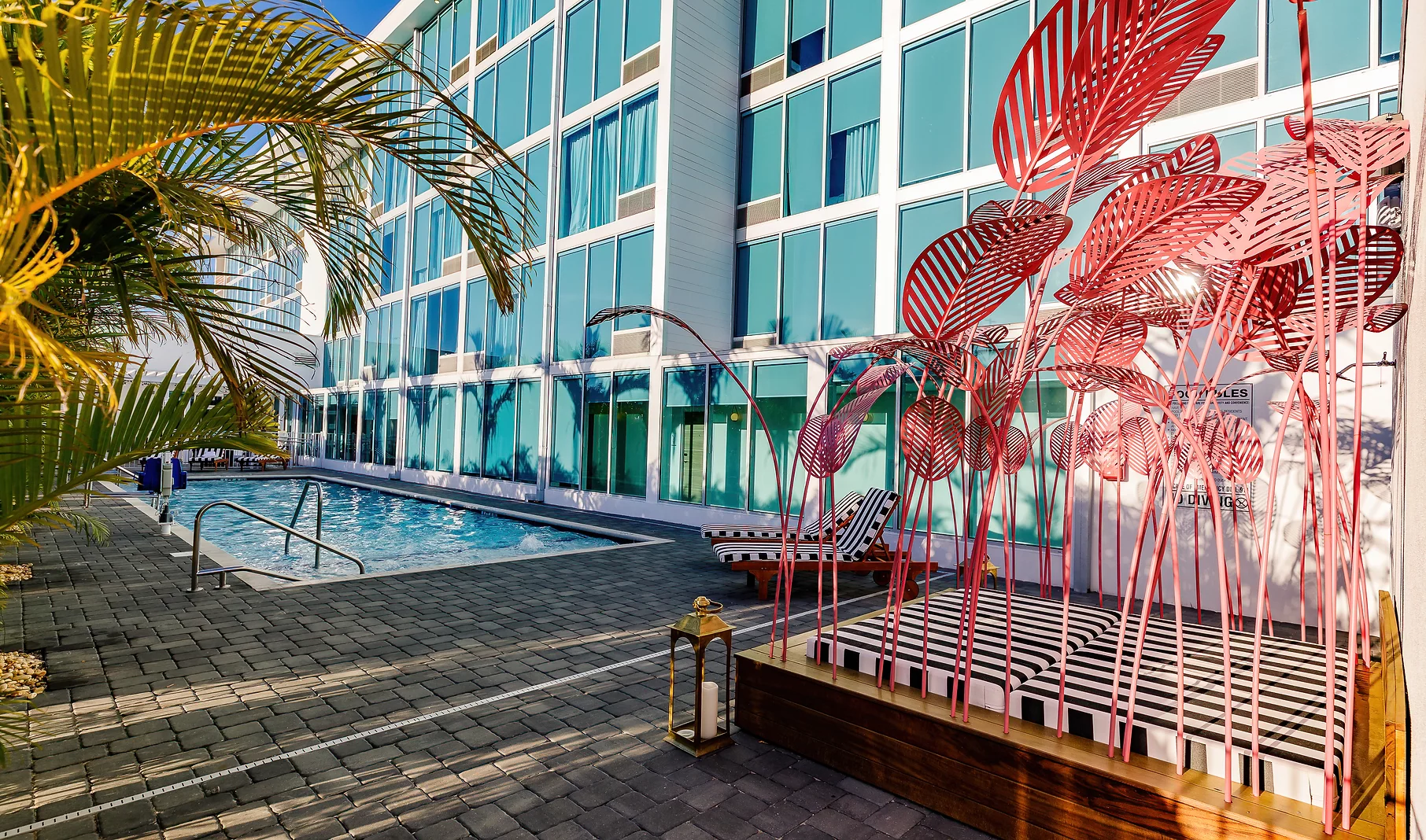Exterior View Of Building With Pool
